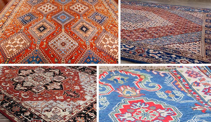 Various types of rugs