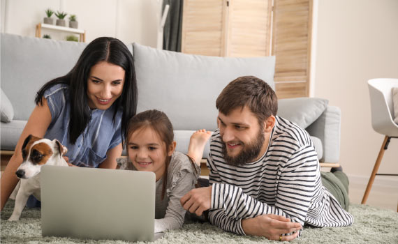 Families with pet and children