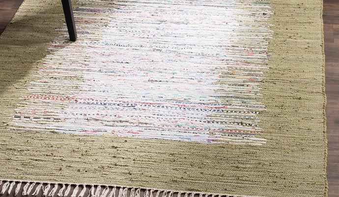 hand woven flatewave cotton area rug