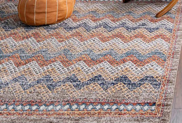 interior flat weave cotton rug