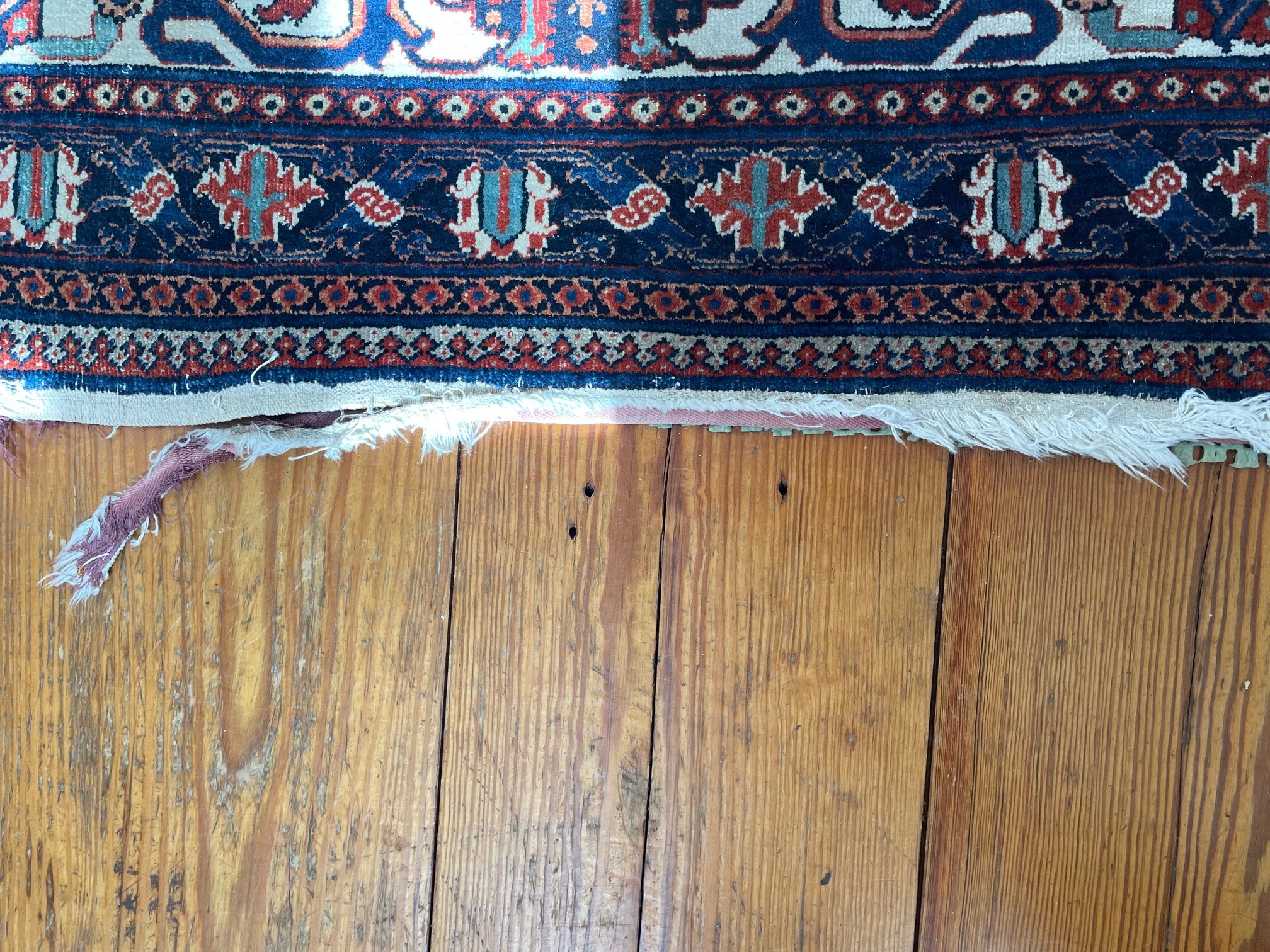 Hillsdale Oriental Rug Repair Customer