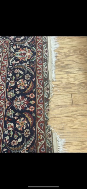 Damaged rug