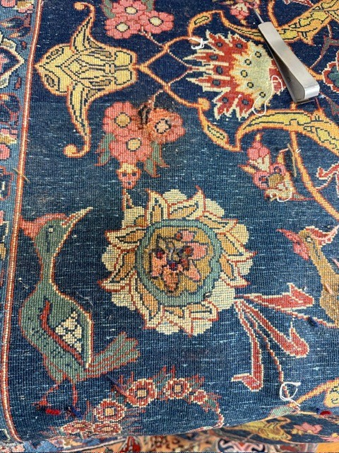 9'x12' living room rug post-restoration