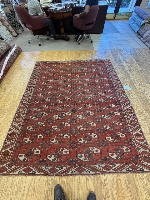Antique Turkoman Rug Cleaning Customer in Chatham