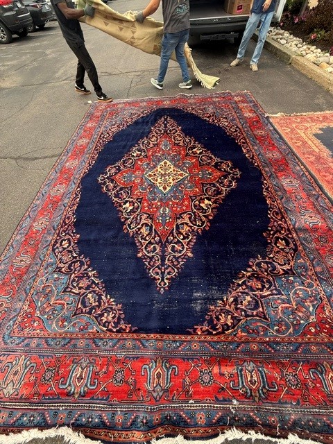 Antique Kerman Rug Cleaning and Repair in Troy