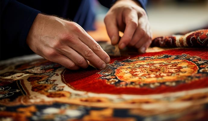 Rug color correction