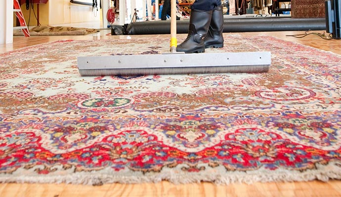Expert rug dusting services.