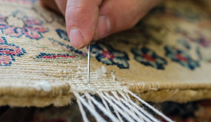 Repairing rug