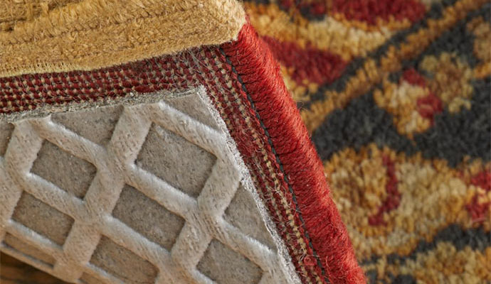 rug pad on laminate floor