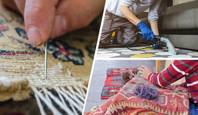 rug patching, cleaning, and repair