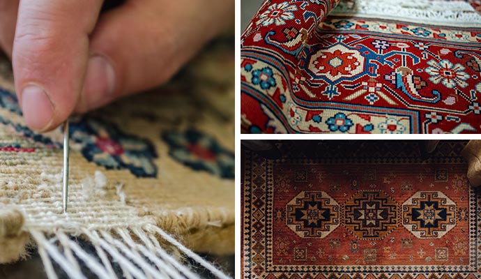 rug repair service in Adamant