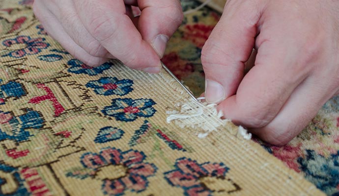 Specialized rug repair service