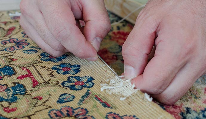 traditional rug repairing