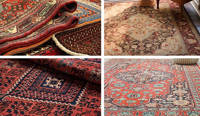 Various types of rugs
