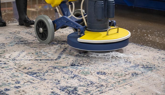 rug cleaning with equipment