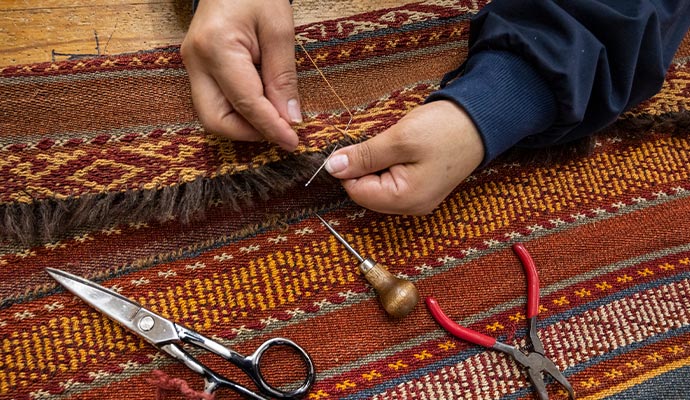 repairing rug professionally